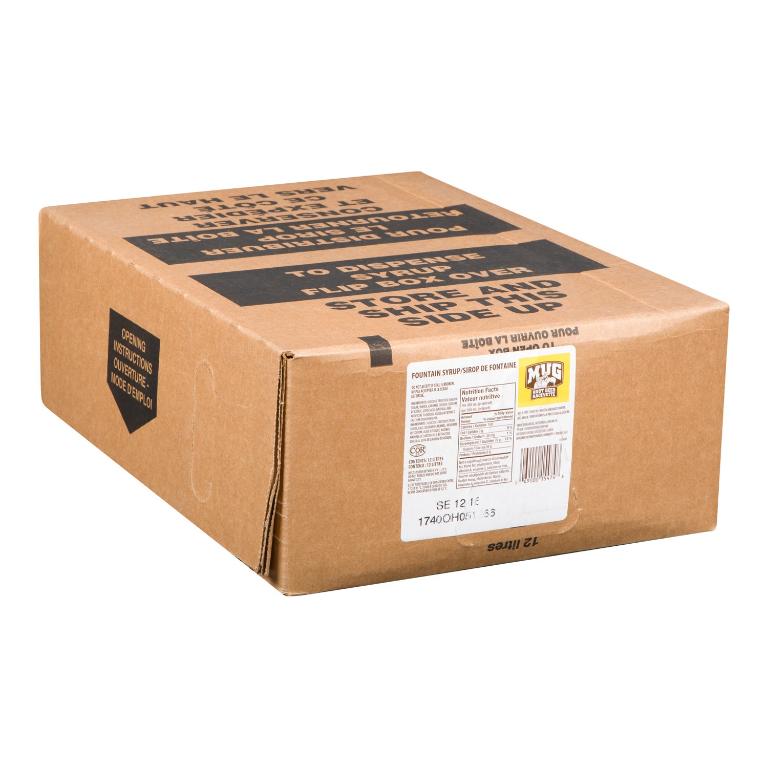 Mug Root Beer BIB Fountain Syrup